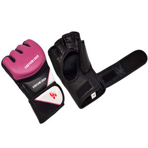 Gant de haute qualité Fabrication avec logo personnalisé Gants MMA personnalisés en cuir PU pour hommes Gants de boxe à lacets - Product Image 2