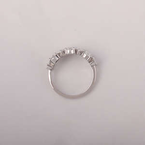 1.9 TCW poire taille laboratoire cultivé diamant alliance 18kt or massif Style classique or certifié anniversaire cadeau anneaux à la mode - Product Image 5