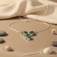 Collier pendentif en argent 925 turquoise pour femme, style bohème, chaîne serpent, pour usage quotidien, serti clos