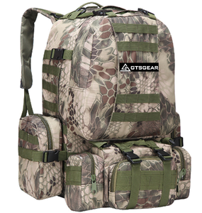 BPL16 C6 Mochila grande Unisex para exteriores Bolsa de viaje de tela Oxford Senderismo Escalada Montañismo Cierre de cremallera 56-76L - Product Image 2