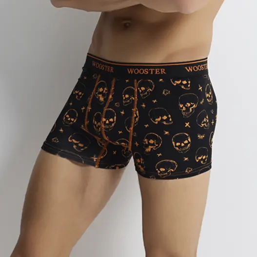 Chất Lượng Cao Người Đàn Ông Của Cổ Điển Rắn Bông Hoa Mẫu Boxer Quần Short Phong Cách Châu Âu Wooster-046 Dành Cho Người Lớn Đồ Lót