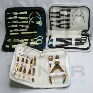 Kit de herramientas de extensión de cabello de fabricación de calidad para el etiquetado de marca de logotipo personalizado de Año Nuevo en Alicates de acero de tres colores - Product Image 4