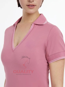 2025 camisa de montar a caballo para mujer, ligera, transpirable, de verano, Top ecuestre, tela elástica, tops de secado rápido que absorbe la humedad - Product Image 3