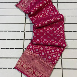 ผ้าไหม Bonfestival พิเศษ khadi georgette ขายส่ง Saree ซัพพลายเออร์ในอินเดีย - Product Image 1