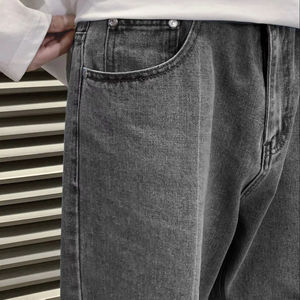 Pantalones vaqueros holgados de algodón 100% para hombre de ultra moda largos y cómodos para estilos de fiesta gótica de Hip Hop para primavera - Product Image 6