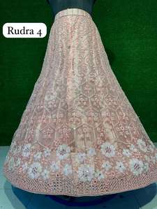 Élégant Heavy Sequin Broderie 3M Flair Net Lehenga Choli Full Dupatta Set pour les fêtes toute l'année pour l'hiver été en gros - Product Image 4