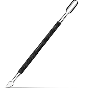 ที่ดันหนังกำพร้าเล็บแบบสองด้านพร้อมที่จับสีดำ - Product Image 1