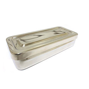 Caja personalizable de acero inoxidable para instrumentos quirúrgicos, bandeja manual de riñón para prácticas dentales, caja Holloware - Product Image 2