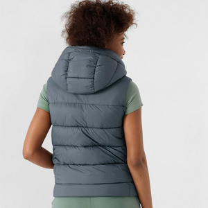 Chaleco acolchado sin capucha para mujer, nuevo diseño personalizado, estilo acolchado, cálido, para invierno - Product Image 4
