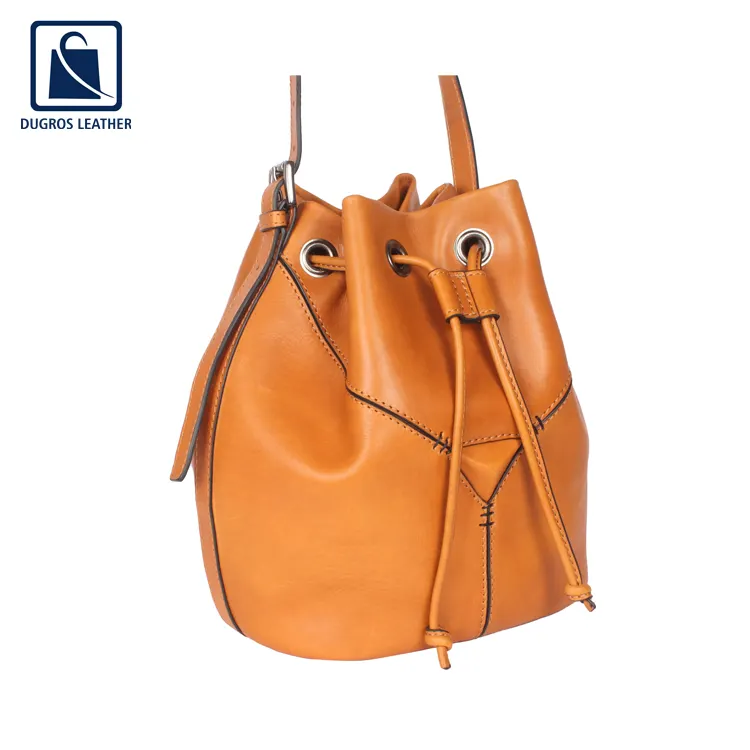 Bolsa de couro genuíno com fecho, bolsa para mulheres com design clássico de alta qualidade