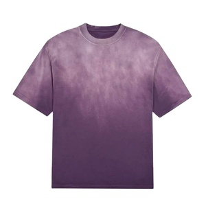 เสื้อยืดทรงครอปผู้ชายผ้าเจอร์ซีย์คอตตอน 100% แบบเรียบสีพื้น รุ่นใหม่ ทรงบ็อกซี่  แบบสวมใส่สบาย  สามารถสั่งทำได้  เสื้อยืดผู้ชายแบบฟอกสี - Product Image 2
