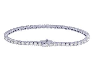 Pulsera de Plata de Ley 925 Chapada en Oro con Moissanita para Hombre y Mujer, Estilo Tenis, Regalo de Compromiso o Boda - Product Image 3