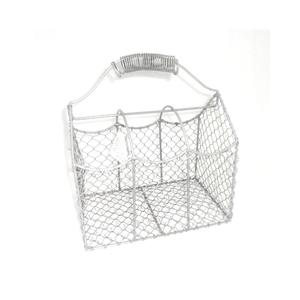ตะกร้าเก็บลวดตาข่ายโลหะพร้อมที่จับ - Product Image 1