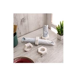 Porte-serviettes en marbre au design élégant pour accessoires de décoration de table à bas prix porte-anneau de serviette en marbre - Product Image 2