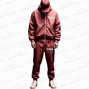 ชุดวอร์มผ้าไนล่อนสำหรับผู้ชายชุดกันลมและกางเกงสองชิ้นสำหรับกลางแจ้งงานตามสั่ง - Product Image 4