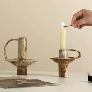 Support de bougie en laiton et aluminium fait main, personnalisé, exclusif, finition haut de gamme, style moderne, décoration d'intérieur haut de gamme - Product Image 2