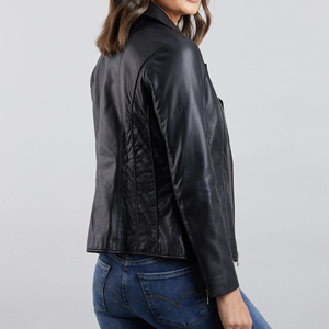 Chaqueta de cuero de mujer de moda de nuevo estilo para la Oficina y la chaqueta de cuero de mujer de ropa de invierno informal en el servicio del OEM del precio barato - Product Image 3