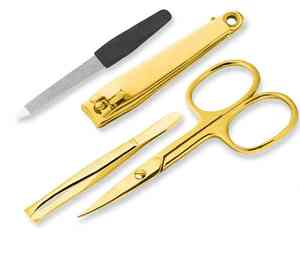 ชุดเครื่องมือทำเล็บมือเล็บเท้าสีโรสโกลด์ชุดเครื่องมือทำเล็บมือเคลือบหลายสีพร้อมเคสหนังตามต้องการ - Product Image 2