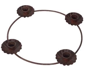 Portavelas de forma redonda de aspecto natural diseñado con soporte hecho a mano para portavelas de Navidad y festivales - Product Image 4