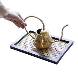 Plateau alimentaire tissé en rotin forme rectangulaire grande taille rotin ustensiles de cuisine plateau à Dessert cadeau de mariage plateau alimentaire - Product Image 1