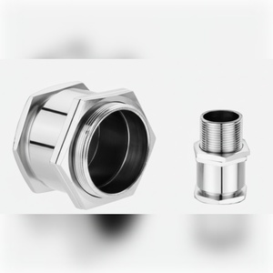 Presse-câble industriel en laiton de luxe à compression simple, 38 mm, protection IP64, nickelé, durable pour câblage électrique - Product Image 2