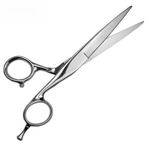 Ciseaux de coiffure professionnels de 6 pouces en acier inoxydable poli miroir avec manche décalé - Product Image 6