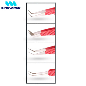 Le Pakistan a fabriqué des pinces à cils personnalisées en acier inoxydable avec logo imprimé par INNOVAMED - Product Image 3