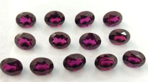 Grenat rhodolite rose naturel, taille ovale, 3x5 mm à 7x9 mm, facetté - Grenat rhodolite rose en vrac, qualité AAA - Product Image 4