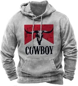 Sweat à capuche 100 % coton épais pour homme, col rond décontracté, streetwear, design personnalisé - Product Image 6