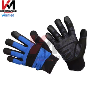 Gants en cuir d'hiver pour hommes, compatibles écran tactile, doublure en laine, chauds, coupe-vent, en daim, pour la conduite, pratiques pour le froid - Product Image 5