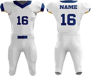 Uniforme de fútbol americano personalizado 2025 Conjunto completo de Jersey y pantalones de sublimación para equipos Clubes OEM y marcas deportivas - Product Image 5