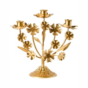 Candelabro Moderno Minimalista de Latón, Portavelas Geométrico Elegante de Metal para Decoración de Hogar y Eventos de Lujo - Product Image 3