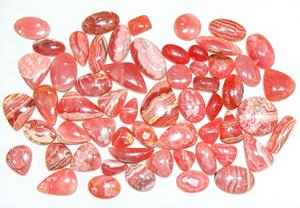 Piedras preciosas sueltas de forma de mezcla de cabujón liso de Rodocrosita natural para la fabricación de joyas - Product Image 3