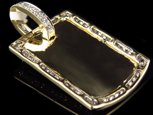 Élégant Rectangle S925 Argent Moissanite Diamant Personnalisé Hip Hop Charme Pendentif Pour Hommes Femmes Bijoux Amoureux - Product Image 3