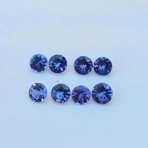 Lot de pierres précieuses naturelles Tanzanite bleue véritable de 4 mm, pierre de naissance de décembre, pour la fabrication de bijoux, pierres précieuses en vrac, Mehrajudin Gems, tiers - Product Image 5