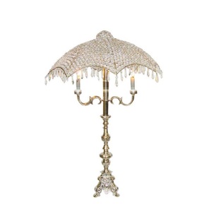 Candélabres faits à la main décoratifs en métal de vente directe d'usine de Offre Spéciale avec des votives perlées en cristal pour la décoration de bougie - Product Image 5