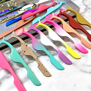 Pince à épiler professionnelle pour sourcils en acier inoxydable, pointe en fibre, prise en main parfaite, réutilisable, légère, sûre, marque privée, PVC - Product Image 3