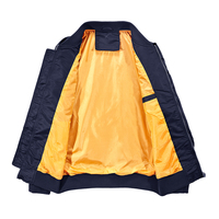 Blouson aviateur personnalisé pour hommes vente en gros Vestes de baseball en satin blanc avec logo en relief Couleurs vestes en bambou