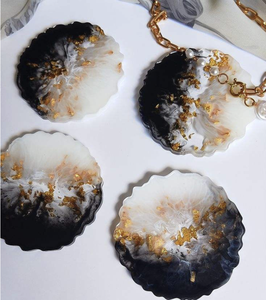 Epoxy Resin Coaster for Kitchen & Tabletop Best Quality Square Water <b>Mug</b> Resin Coaster for Hot Sale - Product Image 1