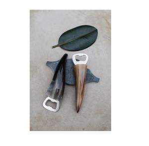 Abridor de Botellas Vintage con Mango de Cuerno de Búfalo, Herramienta de Cocina Única Hecha a Mano, Sacacorchos y Abridores, Regalo de Inauguración de Casa - Product Image 3