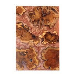 Cuisine de haute qualité personnalisé océan vague finition Unique bois bleu résine époxy coupe planche à découper écologique - Product Image 1