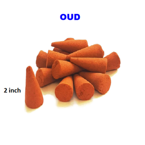 อุปทานขายส่งกรวยธูป OUD ธรรมชาติจากกรวยธูปแบรนด์ดีที่สุด กรวยธูปไหลย้อนกลับ (สีส้ม) - Product Image 1