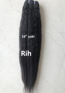 Tissage en lot brésilien Remy naturel crépu lisse Yaki de qualité Temple, non traité, Extensions de cheveux - Product Image 2