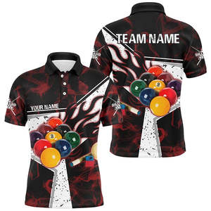 เสื้อกีฬาแขนยาวสำหรับผู้ชายเสื้อทีมบิลเลียดเสื้อ PBJ-0092พิมพ์ลายสีระเหิดออกแบบโลโก้ได้ตามที่ต้องการ - Product Image 1