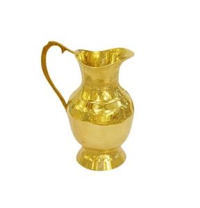 Best Selling Metal Brass <b>Jug</b> Pitcher With Attached Design at Wholesale Price Handmade High Quality Brass . - Product Image 3