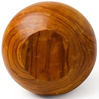 Vase à fleurs en bois de manguier artisanal pour la décoration de table à la maison