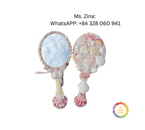 MIROIR EN COQUILLE DE MER FAIT À LA MAIN Magnifiquement Poli avec des coquillages naturels Miroir décoratif par MIX SEA SHELLS - Product Image 2