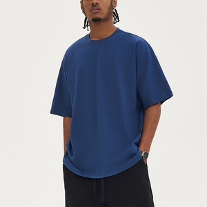High Quality Custom Logo Men T Shirt Manufacturer Oversized Drop Shoulder <b>Blank</b> T Shirts Light <b>Weight</b> Cotton T-Shirts - Product Image 5