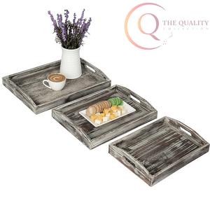 Plateau de service en bois multifonctionnel pour la cuisine, la salle à manger et le salon - Product Image 5