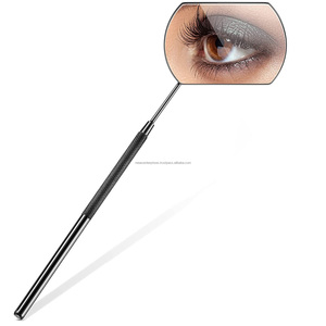 Eyelash Extension <b>Mirror</b> Lighted Round Silver Finish <b>Desktop</b> Stainless Steel New Arrivals - Product Image 5
